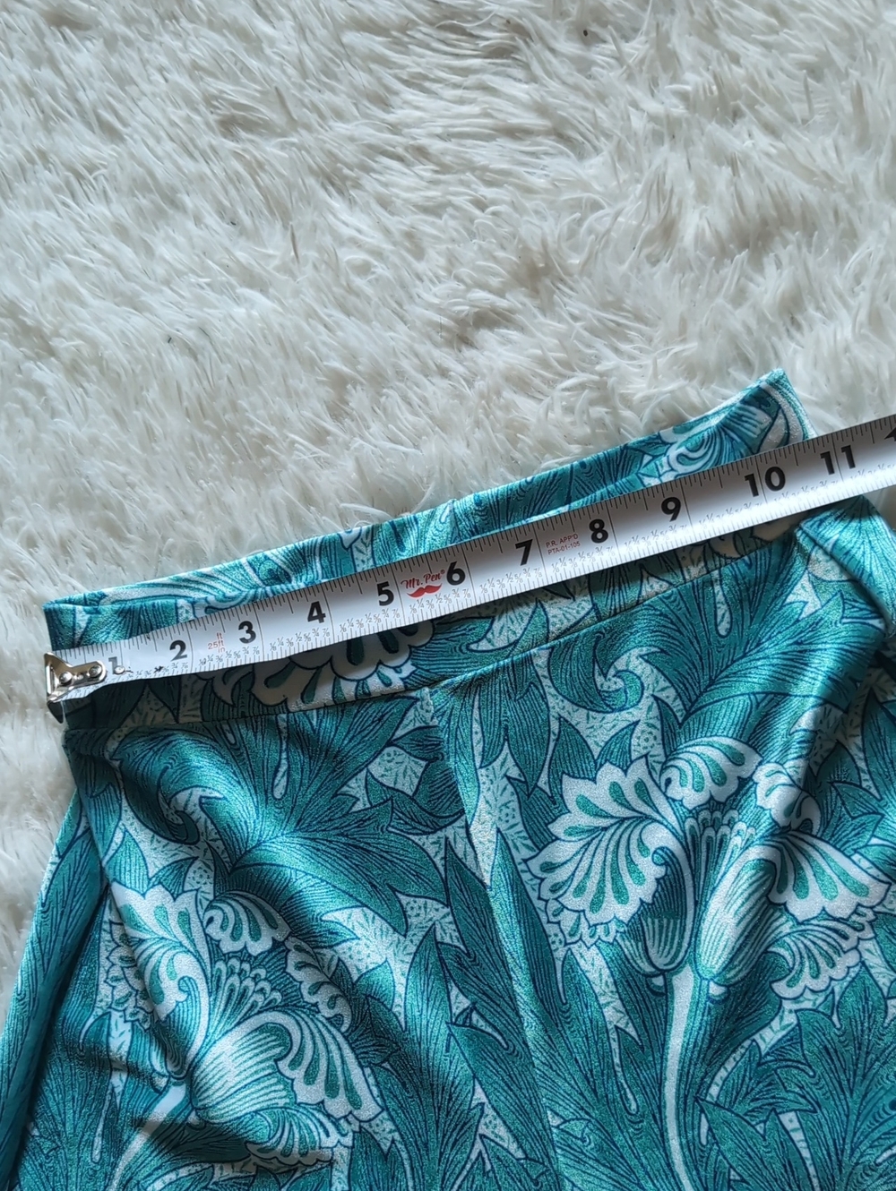 Blackmilk Tulips Aqua Velvet Floral Wide Culotte Original Sample Pants XS - Picture 12 of 15